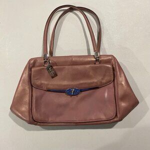 Coach Madison Madeline Satchel, Rose Gold Leather, EUC